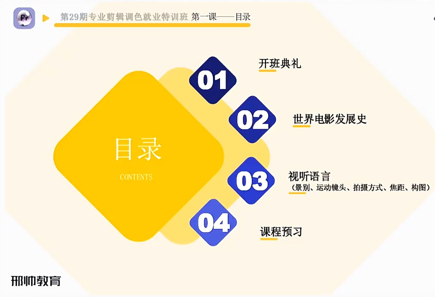 邢帅教育《专业剪辑调色就业班》-UfxShare·享趣